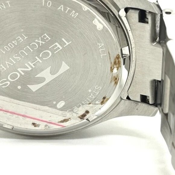 TECHNOS T9349TB Solar-powered chronograph Wristwatch SS Silver